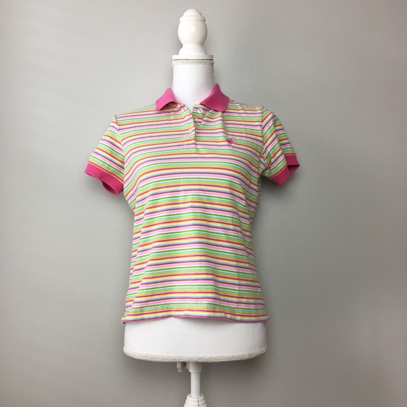 Lilly Pulitzer Tops - Lilly Pulitzer Multi Striped Collared Shirt